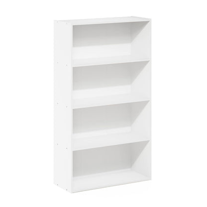 Furinno Pasir Estantería de 4 Niveles, Color Blanco