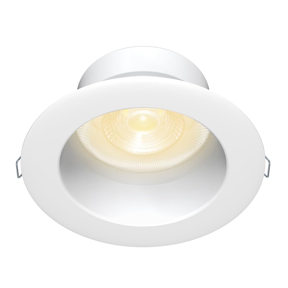 Tecnolite - Lámpara Empotrable de Techo Downlight LED 10 W, Luz Cálida Brillante, No atenuable, Multivoltaje