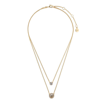 DKNY Collar Dorado Circular Para Mujer