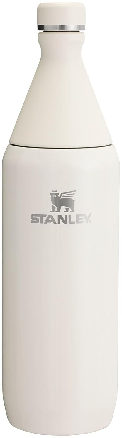Stanley All Day Botella Delgada Aislada, 20 oz - Crema - 34 onzas