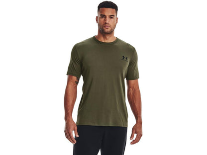 Under Armour Sportstyle Left Chest Camiseta de Entrenamiento para Hombre - (390) Marine Od Green - Black - Black - G Alto
