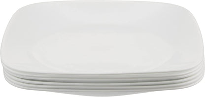 Corelle Square Pure White 22.9cm Plate Set (6-Piece)