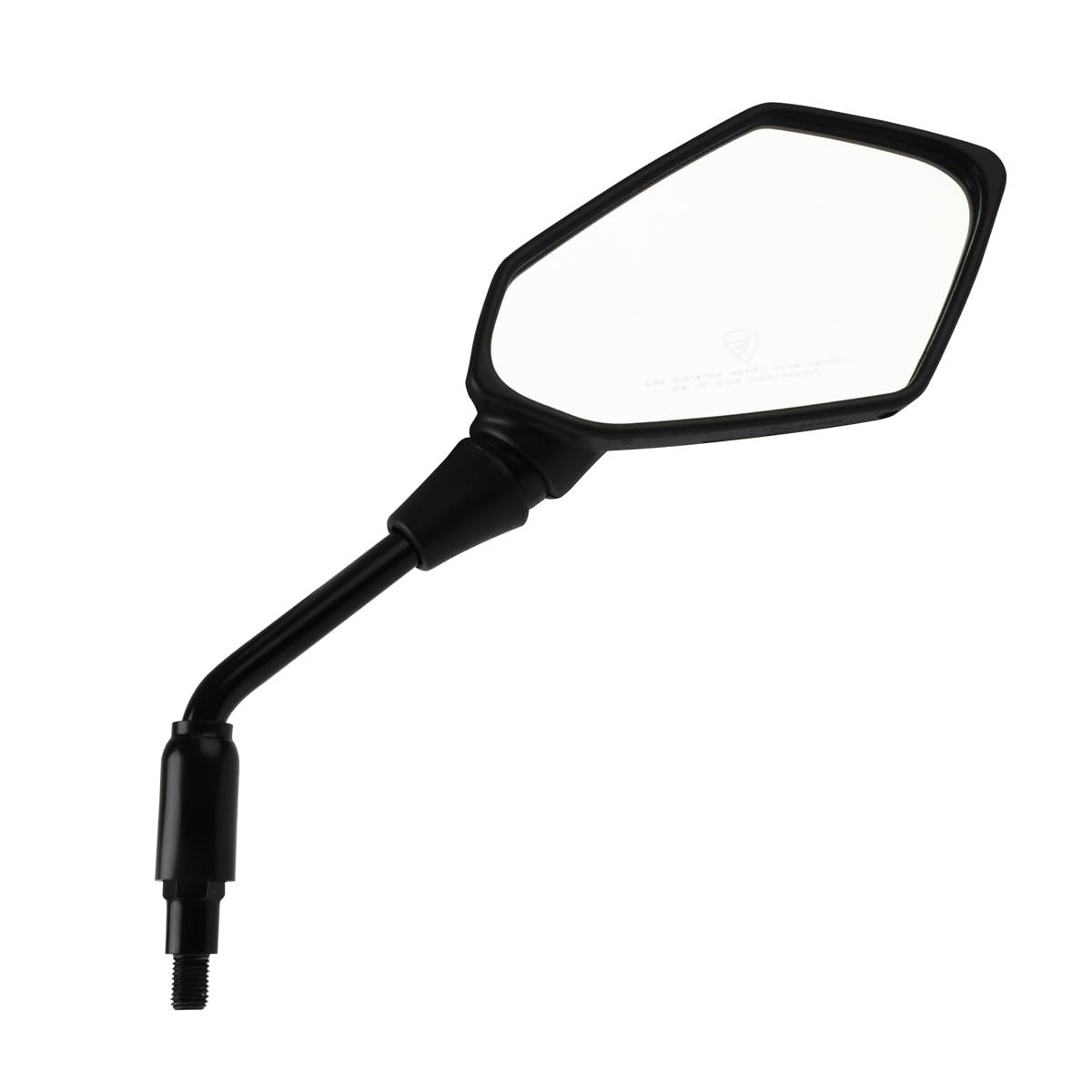 Italika F10010293 Espejo Derecho con Isotipo y Leyenda, Negro