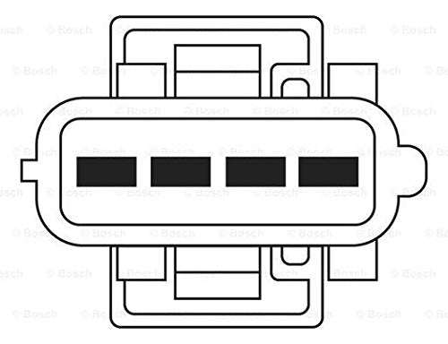 Bosch 0258006027 Sensor de Oxigeno para Automoviles, Color Negro/Cobre, Estandar, Paquete de 1