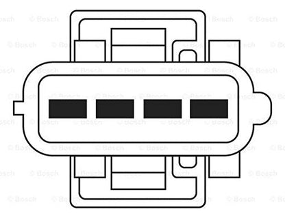 Bosch 0258006027 Sensor de Oxigeno para Automoviles, Color Negro/Cobre, Estandar, Paquete de 1