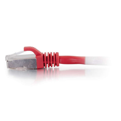 C2G Cat6 00857 - Cable Conexión de Red Ethernet sin Enganches, Rojo, 9.15 m/30 ft