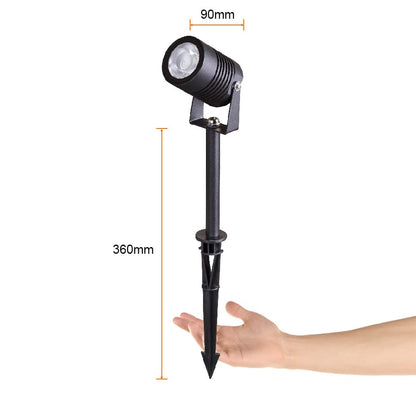 Tecnolite Lámpara con Estaca LED Jardín 9 W, Luz Suave Cálida, IP65, IK06, No atenuable, LED integrado