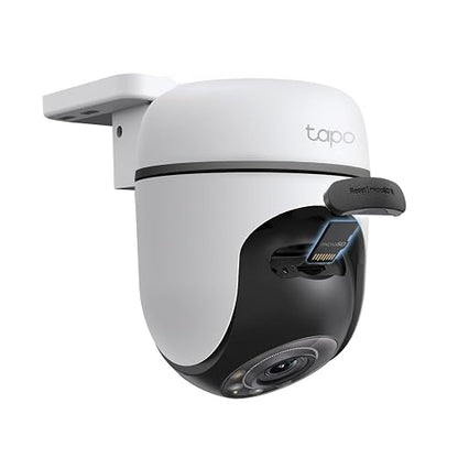 Tapo TC41, Cámara Wi-Fi de Seguridad Exterior, Resolución 3MP, Cobertura de 360°, Visión Nocturna Full-Color, Audio Bidireccional. Grabación en la Nube, Compatible con Alexa (Paquete de 2)