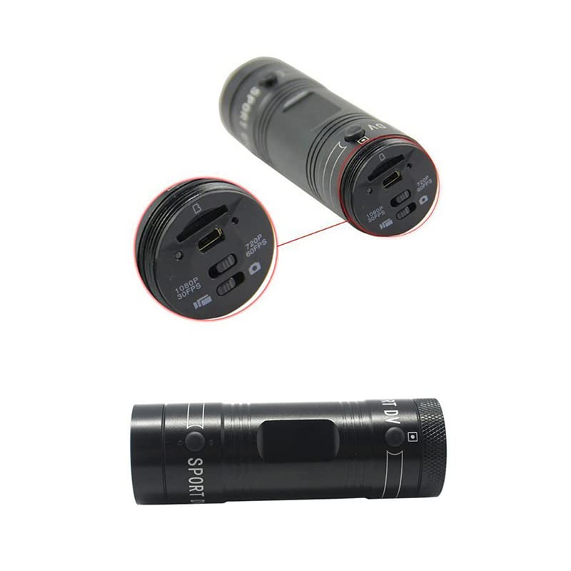 Auvce Cámara Deportiva para Bicicleta, Cámara de Acción Deportiva HD 1080p, Mini Cámara DV Deportiva Gran Angular de 120 ° A + （con Tarjeta de Memoria de 32G）