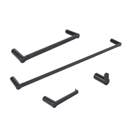 Urrea 1001CL.2 Juego de Accesorios para Baño de 4 Piezas, Modelo Lia, Acabado Negro