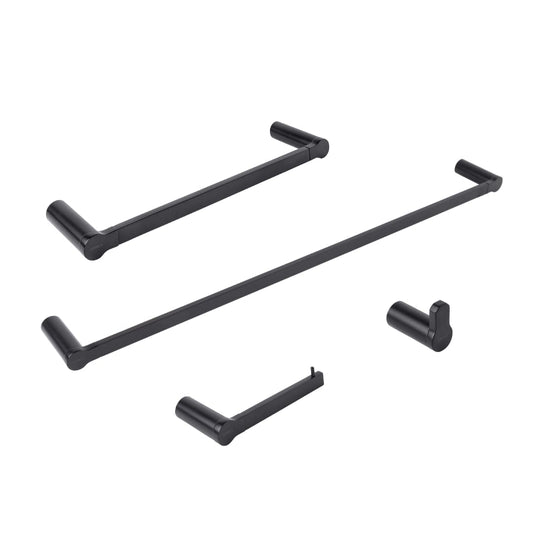 Urrea 1001CL.2 Juego de Accesorios para Baño de 4 Piezas, Modelo Lia, Acabado Negro