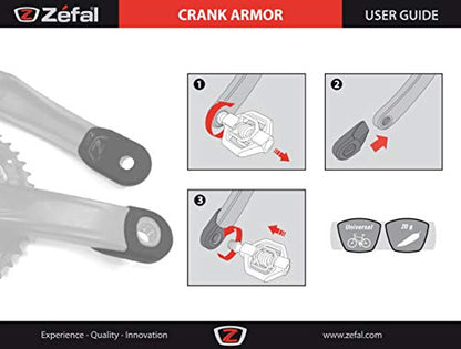 ZEFAL Protector Montaña Crank Armor para Palanca de Multiplicación Naranja 2615 (2 Piezas)