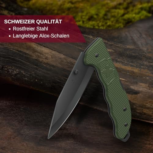 Victorinox Navaja Evoke Alox, 4 Usos, Verde Olivo