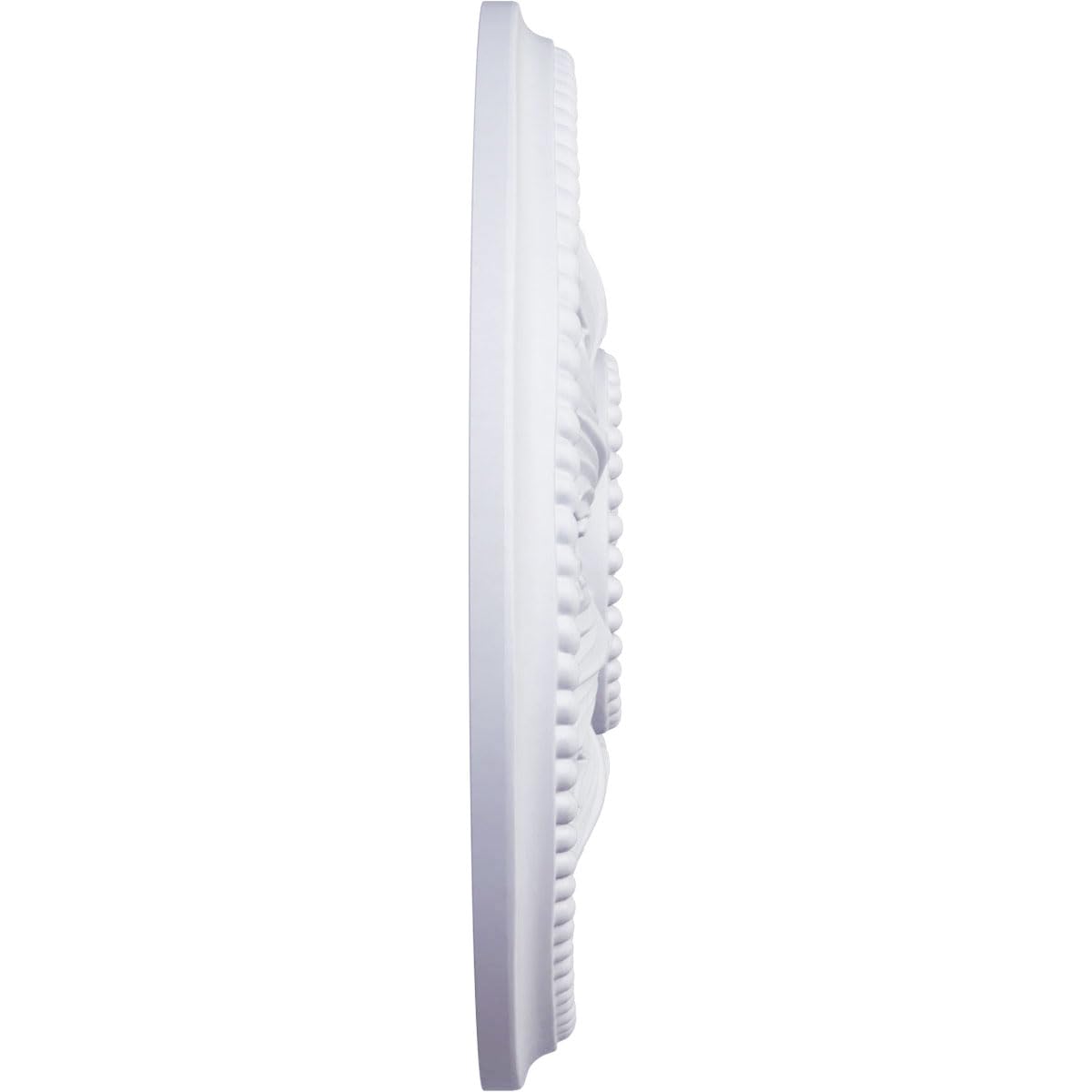 Ekena Millwork CM18ED1 Medallón de techo de Edimburgo, 18 1/8 pulgadas de diámetro exterior x 3 1/2 pulgadas de diámetro interior x 2 3/4 pulgadas, imprimado de fábrica