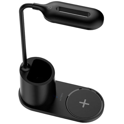 Lampara con cargador inalambrico ACTECK ENERGON LUMIMATE CI711 USB-C Negro AC-937184