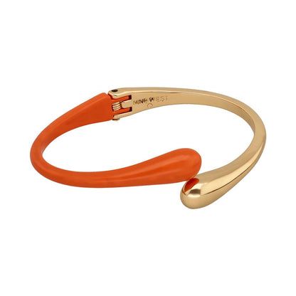Nine West Pulsera Dorado Rígida para Mujer