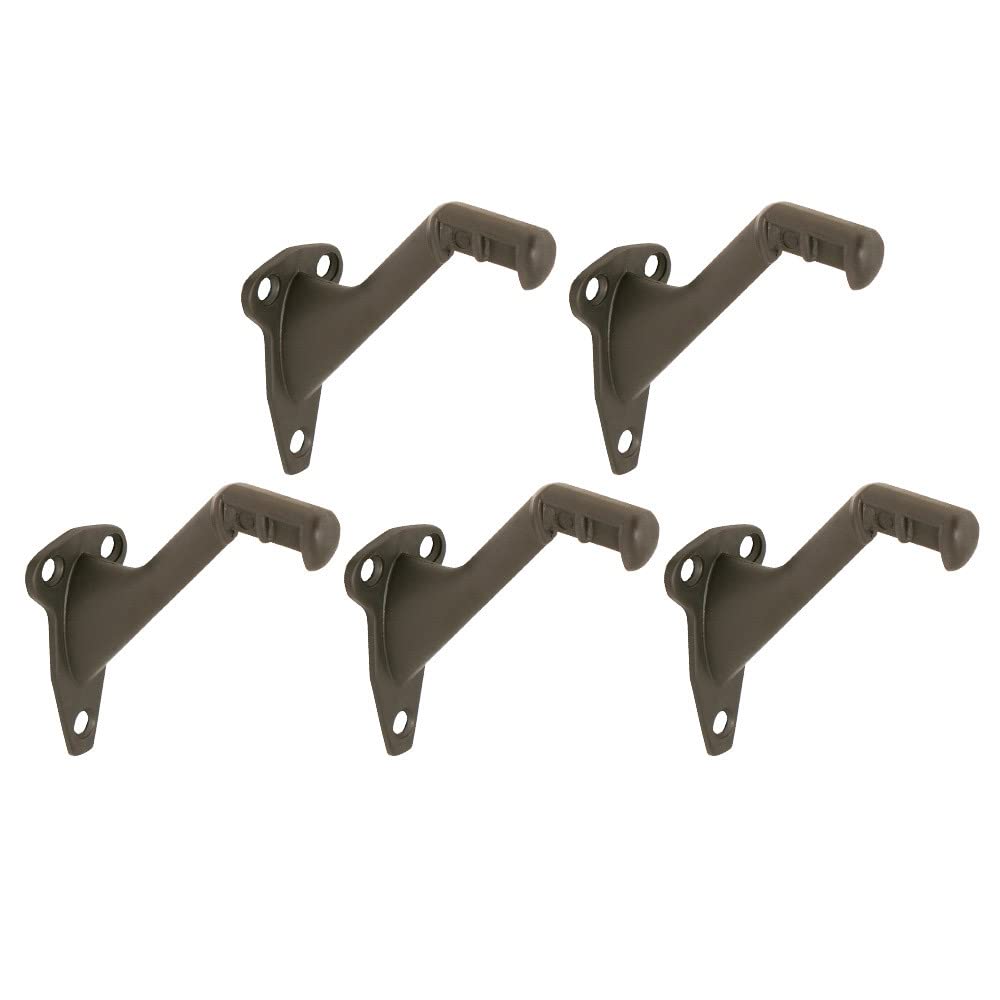 Design House 182014 Standard Handrail Bracket, 5-Pack, Oil Rubbed Bronze