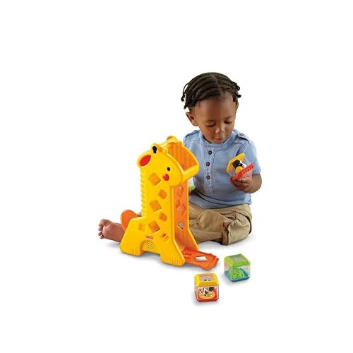 Mattel Fisher-Price Juguete para Bebés Jirafa Bloques Divertidos Desarrollo Sensorial y Motricidad para bebés de 6 Meses en adelante