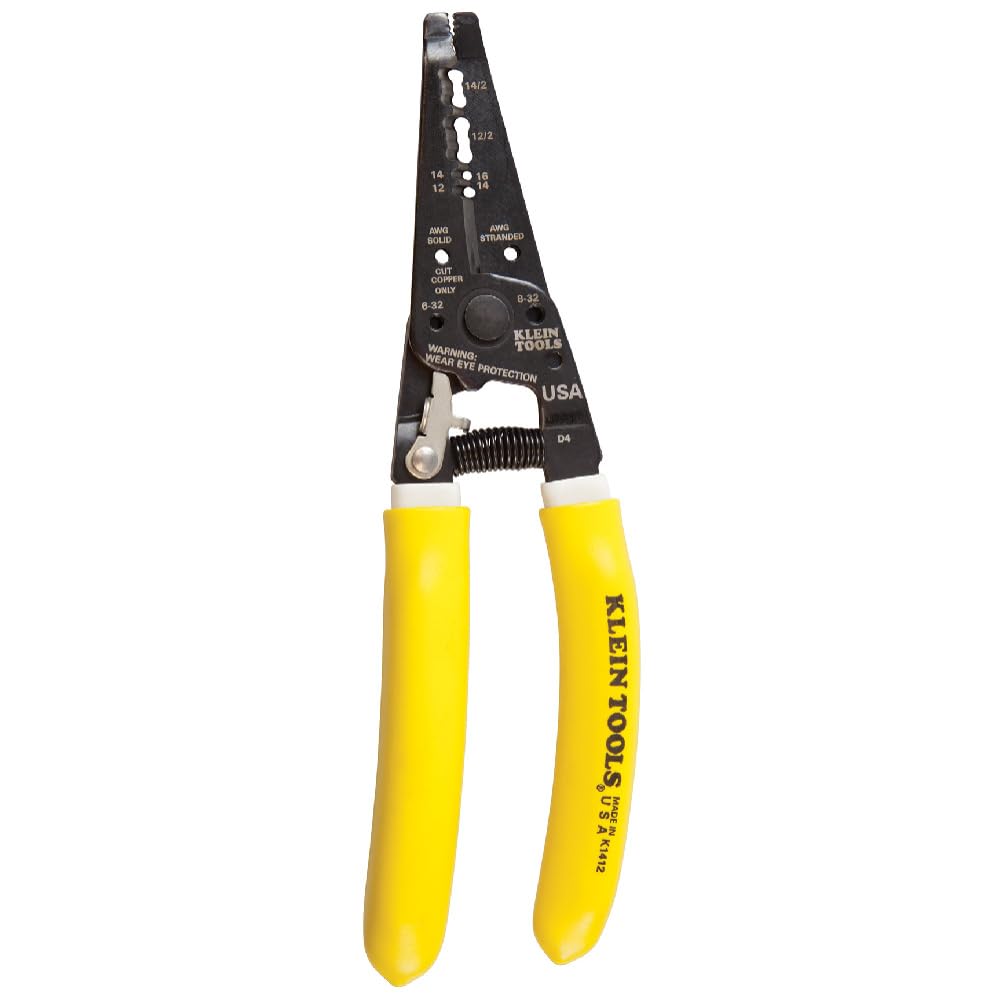 Klein Tools - Peladora/cortadora de cables K1412 Kurved NM, 12/2 y 14/2, 12 y 14 AWG Solid