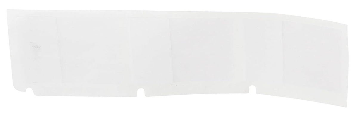 Brady Authentic (M4-143-427) Etiquetas de vinilo autolaminadas alrededor de 1.25 pulgadas de alto x 1 pulgada de ancho, negro sobre blanco, transparente, 200 etiquetas. Para uso con impresoras de