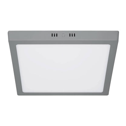 Luminario LED Volteck Cuadrado Tipo Plafón 24W - 24 W - Gris