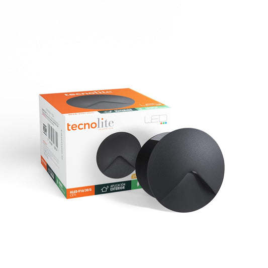 Tecnolite - Lámpara de exterior LED para empotrar, 2.5 W, Luz suave cálida