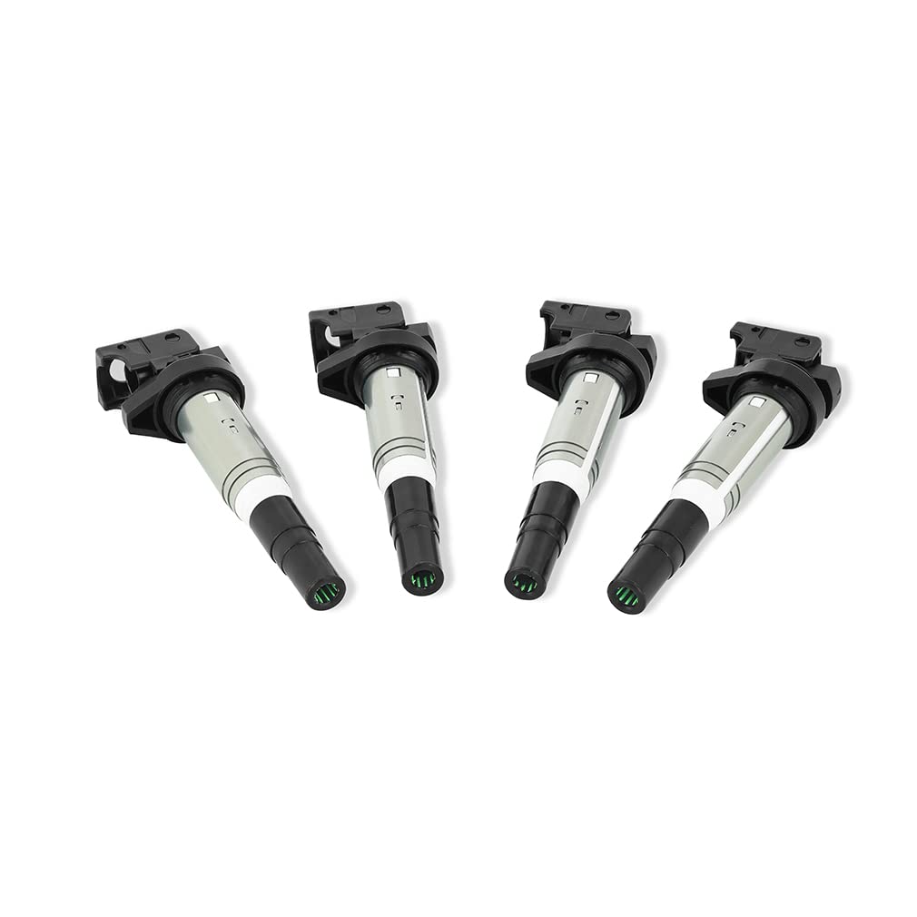 Mishimoto - Bobina de encendido compatible con BMW M54, N20, N52, N54, N55, N62, S54, S62 2002+, juego de 4