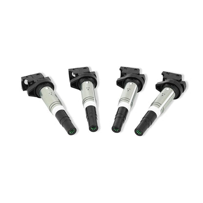 Mishimoto - Bobina de encendido compatible con BMW M54, N20, N52, N54, N55, N62, S54, S62 2002+, juego de 4
