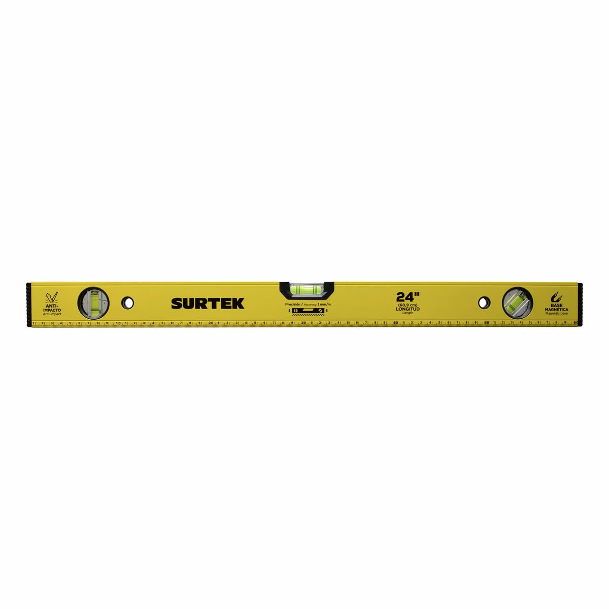 Surtek N24M Nivel magnético 24" de aluminio