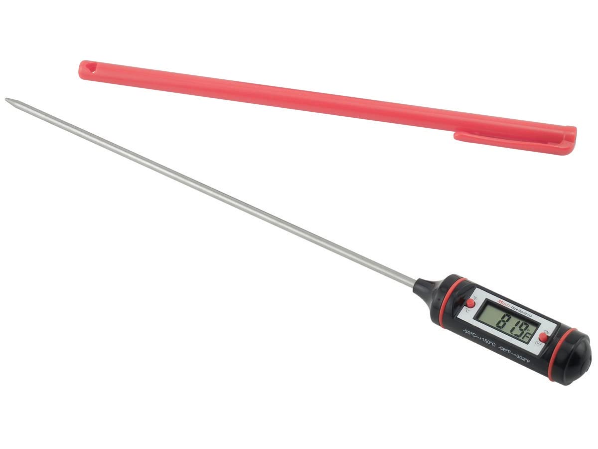 General Tools & Instruments DT310LAB Termómetro digital de laboratorio con sonda de 20.3 cm (8") de acero inoxidable