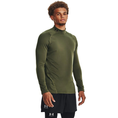 Under Armour ColdGear Camiseta de Compresión, Hombre - (390) Marine Od Green - Black - M