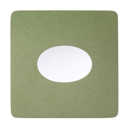 Avanti Linens - Funda para Caja de pañuelos, Accesorios de Resina para encimeras, artículos Esenciales para baño de Invitados (colección Stratford, Verde)