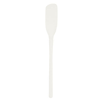 Tovolo Flex-Core Batidora de borde flexible con mango extralargo, cabeza en ángulo que llega por debajo de las cuchillas, espátula de silicona para batidos y cócteles mezclados, 1 EA, blanco