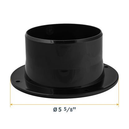 POWERTEC 70126 Brida de entrada, conector de conducto de recogida de polvo OD de 4 pulgadas