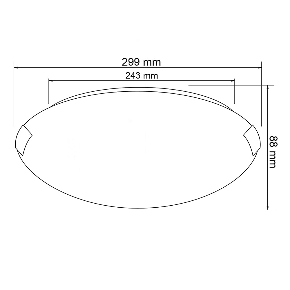 Tecnolite Lámpara de Interior para Sobreponer H-3060/S, Base E27, Satinado
