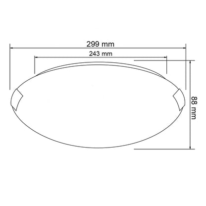 Tecnolite Lámpara de Interior para Sobreponer H-3060/S, Base E27, Satinado