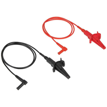 Klein Tools 69381 - Cables de prueba de clip de cocodrilo, cables de repuesto de servicio pesado, para todos los metros utilizando cables de medidor de enchufe de plátano, 3 pies