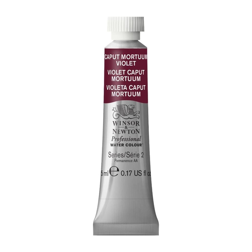 Winsor & Newton Acuarela Professional en Tubo 5 ml, Varios Colores - Tubo de 5 ml - 5 ml - Morado (Caput Mortuum Violet - 125)