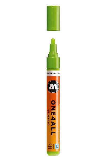 Molotow ONE4ALL Pintura Acrílica de Refill, Verde Universes Green, 180 ml - 4 mm - Verde (Grasshopper)