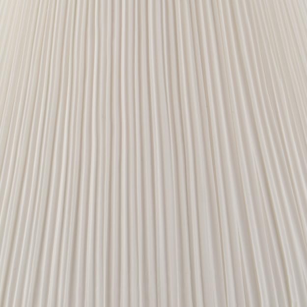 Aspen Creative 33055 - visualización de lámpara de araña de transición con tapa dura, color blanco plisado, 7 pulgadas superior x 13 pulgadas, parte inferior x 10 pulgadas inclinada