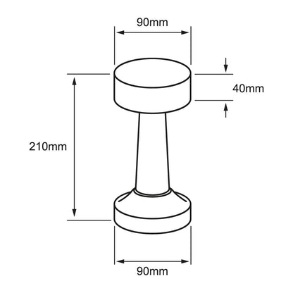 Tecnolite - Lámpara de Mesa LED 3 W Portátil, Recargable, Luz Blanca Ajustable y Atenuable Táctil, Lámpara Interior para Restaurante
