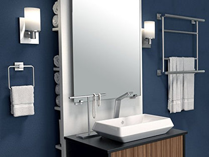 Gatco - Toallero de pie Rectangular con Base Rectangular, Moderno, Cromado