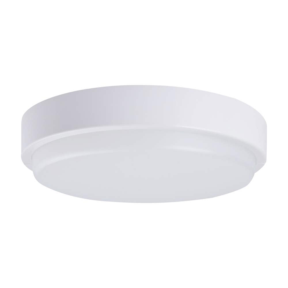 Tecnolite Lámpara Plafón LED de Techo Zona Costera 18PTLLEDC65MVB, 18 W, Luz de Día, IP65, IK08, No Atenuable, Blanco