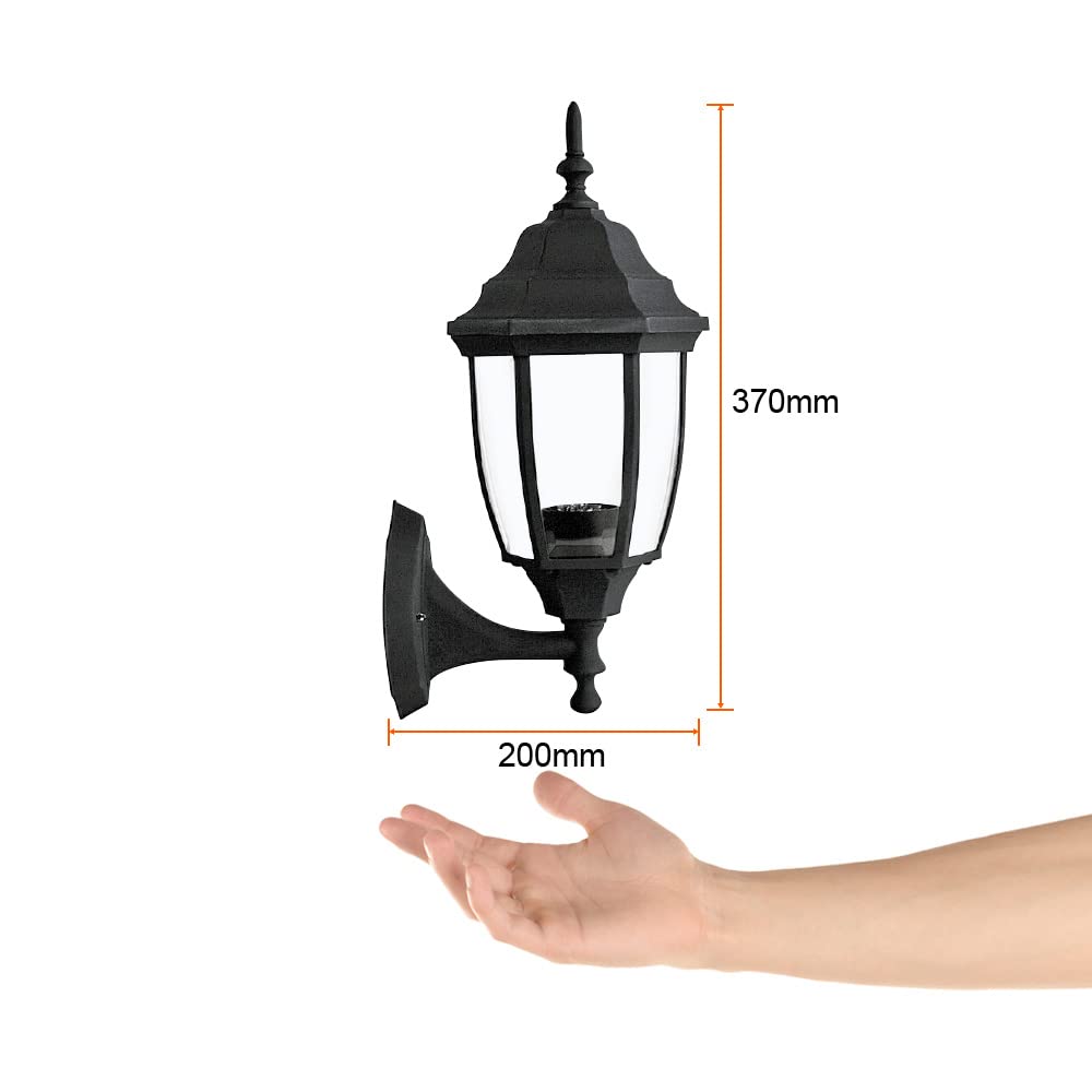 Tecnolite - Lámpara de Pared Arbotante Tipo Farol Vintage Exterior, Base E27, Potencia Máx. 60 W, IP44, No incluye foco