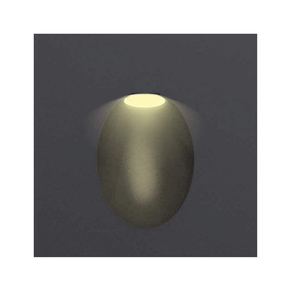 Tecnolite - Luz de Cortesía LED Empotrable 3 W, Luz Cálida Brillante, No atenuable, LED Integrado
