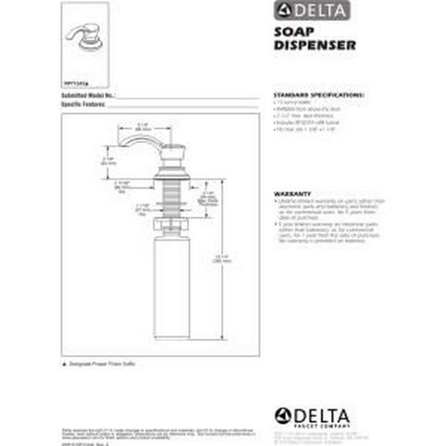 DELTA FAUCET RP71543CZ, bronce champaña