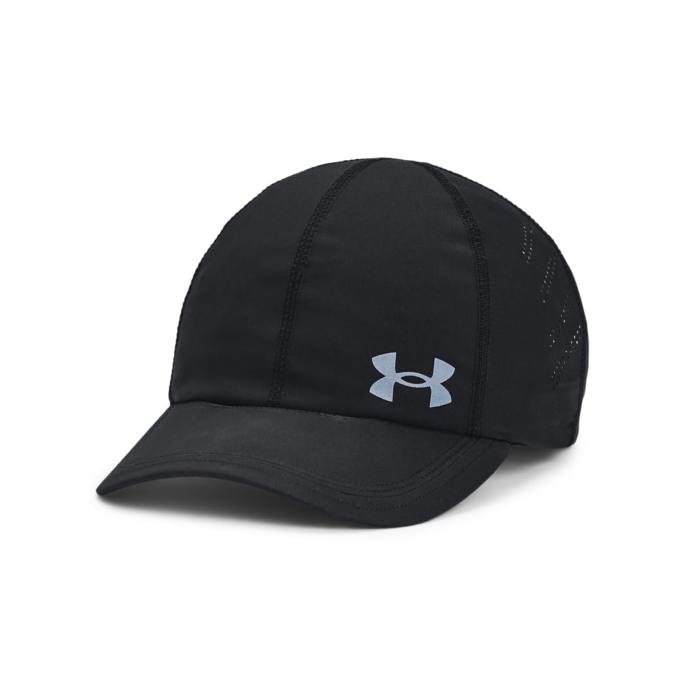 Under Armour Sombrero Ajustable ISO-Chill Launch Run Sombrero para Mujer - Negro - Talla Única