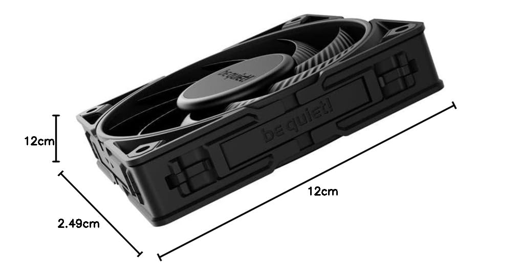 ¡Be quiet! Silent Wings Pro 4 120 mm PWM 3000 RPM Ventilador de refrigeración de bajo ruido premium | 4 pines | BL098