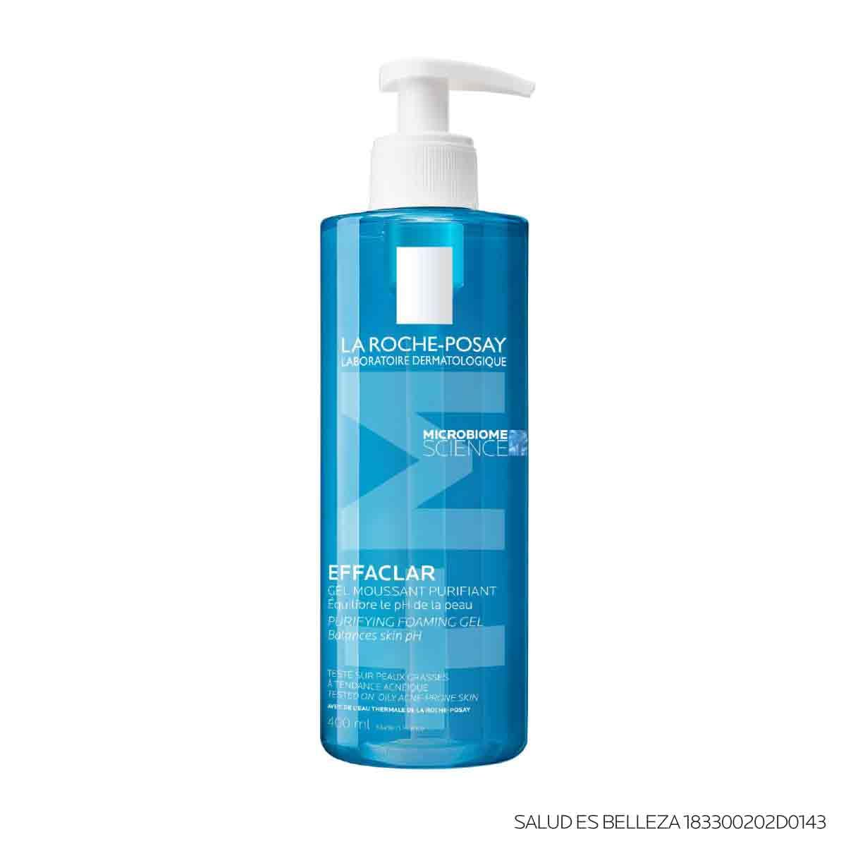 La Roche-Posay Effaclar Gel Limpiador Purificante Anti-Imperfecciones 400ml | Limpiador Dermatológico, Controla Exceso de Sebo, Piel Mixta a Grasa con Tendencia Acneica, Rostro y Cuerpo