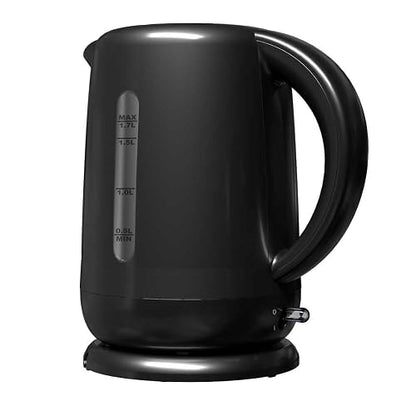 Oster Hervidor Eléctrico 1.7 Litros, Apagado Automático y Protección Antiderrame, Filtro Removible de Malla Fina, Base Giratoria 360°, Interruptor Iluminado, Negro,
